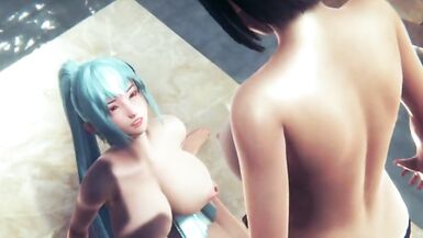 Futa Mio fucks Tomoe - 4 image
