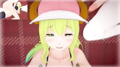 Futas Tohru and Lucoa bang you hard | Female Taker POV - 9 image