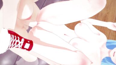 Konosuba - Aqua gets pounded by futanari Darkness - Japanese Hentai - 12 image