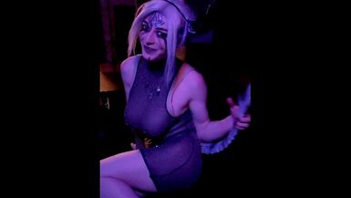 JOI Real Life Futanari Scalie Yiff GF... Viii Vibes RedEyesBadDragon squirts her futa cosplay cock - 1 image