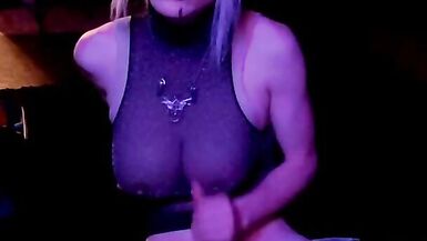 JOI Real Life Futanari Scalie Yiff GF... Viii Vibes RedEyesBadDragon squirts her futa cosplay cock - 14 image