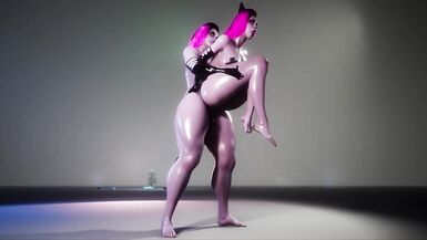 Juicy babe with big and hard FUTA cock fucks cat ears babe 3D Porn game Wild Life - 7 image