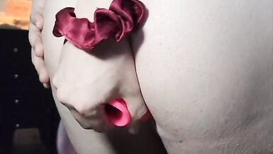 Transgirl enjoys toying and playing with herself - 12 image