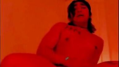 Tea Cowgirl Riding a Dildo and Cums - 15 image