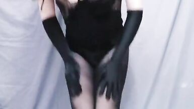 Kasnicole 004V Kigurumi Bunny Girl pantyhose pussy vibrator masturbation - 10 image