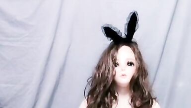 Kasnicole 004V Kigurumi Bunny Girl pantyhose pussy vibrator masturbation - 11 image