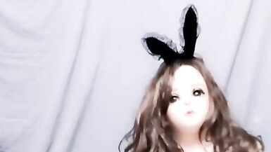 Kasnicole 004V Kigurumi Bunny Girl pantyhose pussy vibrator masturbation - 12 image