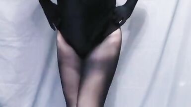 Kasnicole 004V Kigurumi Bunny Girl pantyhose pussy vibrator masturbation - 2 image