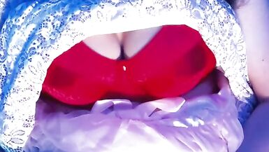 Sissy with big tits jerking off for the camera - 2 image