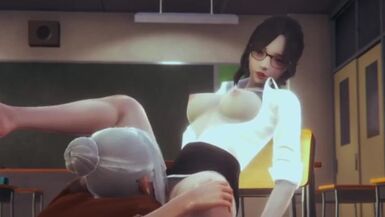 futa meiko fucks her teacher - 1 image