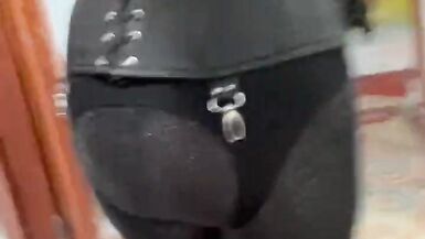 Shiny Pantyhose Cock Sitting w Dee Angels - 2 image