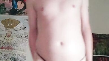 Sissy Skylar Tries on Panties - 4 image