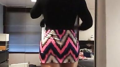 Sabine's sexy curves (trans, crossdressing, transformation, pantyhose, female mask) - 2 image