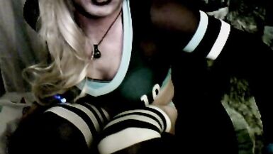 Schoolgirl Cheerleader Cums Hard by VikkiCD16 - 13 image
