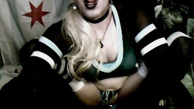 Schoolgirl Cheerleader Cums Hard by VikkiCD16 - 5 image