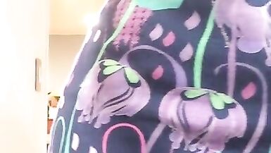 Naughty Nadia (trans, crossdressing, feminization, transformation, female mask, garters, high heels) - 8 image