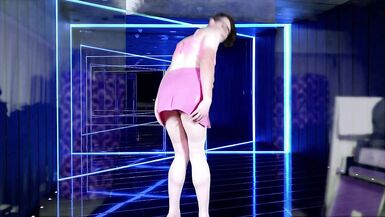 Trans sissy gurl striptease lap dance and riding dildo - 6 image