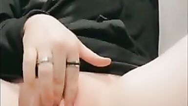 I pump my T-dick and cum from my sucking vibrator - 5 image