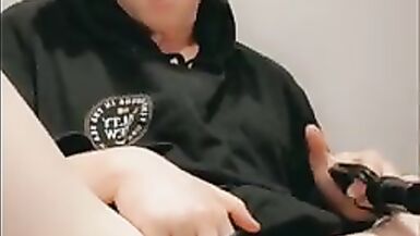 I pump my T-dick and cum from my sucking vibrator - 8 image