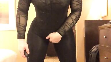 Krystal's Hotel Tease (trans, fetish, female mask, mask, feminization, crossdress, transformation) - 11 image