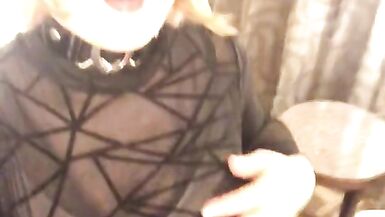 Krystal's Hotel Tease (trans, fetish, female mask, mask, feminization, crossdress, transformation) - 15 image