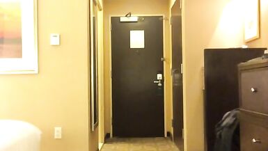 Krystal's Hotel Tease (trans, fetish, female mask, mask, feminization, crossdress, transformation) - 6 image