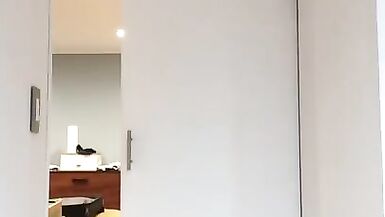 Alex's dildo play (trans, crossdress, fetish, corset, pantyhose, high heels, female mask, leather) - 6 image