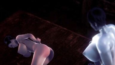 futa lady dimitrescu fucks excella - 4 image