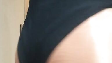 Blair's striptease (trans, crossdress, strip, female mask, wig, pantyhose, tight dress, mask, heels) - 14 image