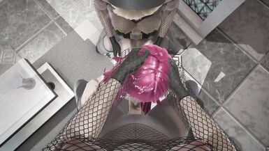 Devola is fucked for two futas blonde operators DP - 2 image