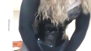 Gabrielle's lovely locks (female mask, trans, crossdress, mask, BBW, wig, corset, high heels) - 3 image