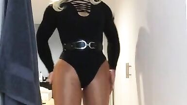 Asuka's playtime (female mask, asian, pantyhose, fetish, feminization, trans, crossdress, mask, wig) - 13 image