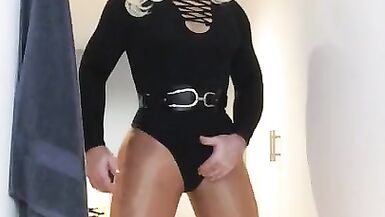 Asuka's playtime (female mask, asian, pantyhose, fetish, feminization, trans, crossdress, mask, wig) - 15 image