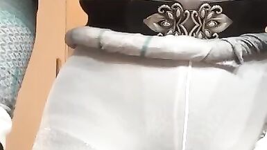 Julie (Camel toe, pantyhose, masturbation, upskirt, female mask, high heels, short skirt, blonde) - 9 image