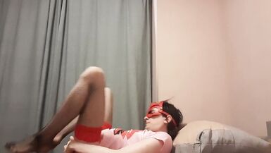 Sasha Earth crossdresser have anal sex on the sofa hot solo - 15 image