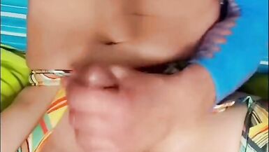 Final cumscene in my new bikini hard as hell and leaking cum - 15 image