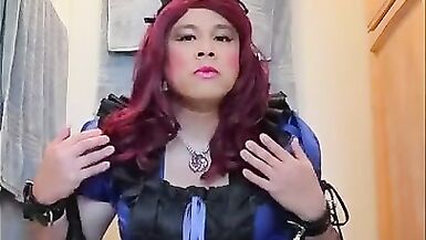 Sissy Candy fucking her dildos yet again - 4 image