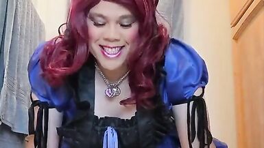 Sissy Maid Candy playing with her dildos again - 9 image