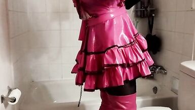 Sissy Maids Predicament Bondage Fun, Drink to Escape.