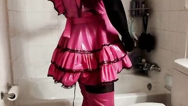Sissy Maids Predicament Bondage Fun, Drink to Escape. - 4 image
