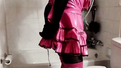 Sissy Maids Predicament Bondage Fun, Drink to Escape. - 7 image