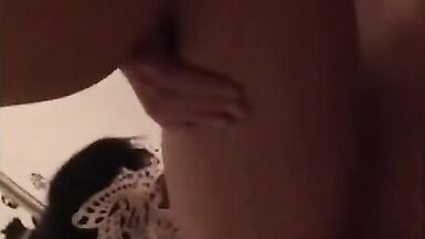 Dominatrix asian Ladyboy and her slave licking feet and fucking each other