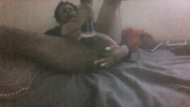 Ladyboy ShinAe Ahn with fleshlight masturbating and orgasm in bed with finish - 8 image