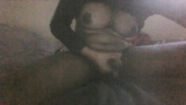 Ladyboy ShinAe Ahn with fleshlight masturbating and orgasm in bed with finish - 9 image