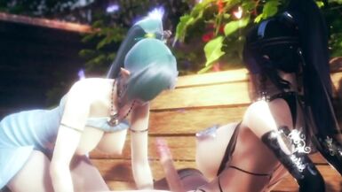 futa Rose fucks snow woman - 3 image