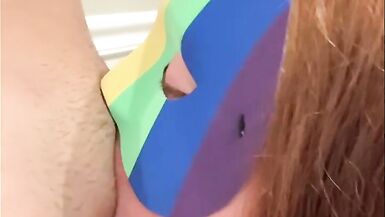 Kinky Redhead Sucking My Huge Clit! - 13 image