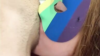 Kinky Redhead Sucking My Huge Clit! - 15 image