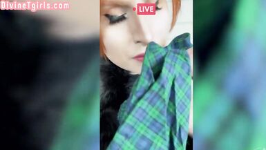 Busty bigboobed redhead TS barebacked by big cock dude - 3 image