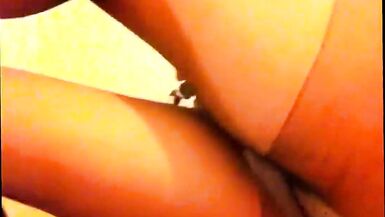 tranny flashing nylon legs and loose shorts - 14 image