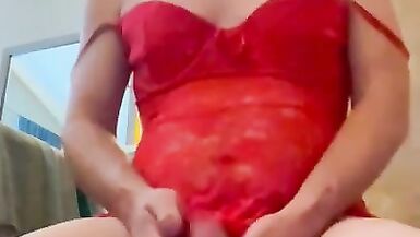 Dildos and vibrator play by horny cd milf - 11 image